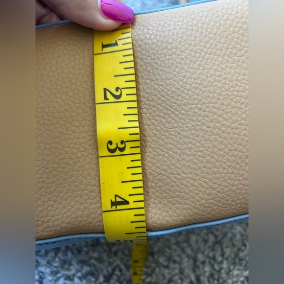 Tignanello Two Tone blue pebbled leather medium shoulder bag - Picture 5 of 12